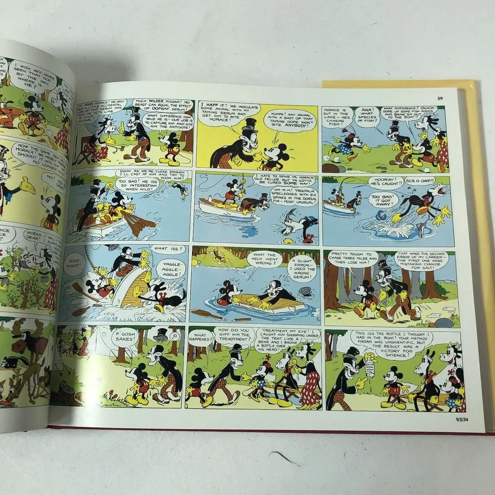 Walt Disney's Mickey Mouse in Color Gottfredson 1988 HC‎ First Edition Vintage B